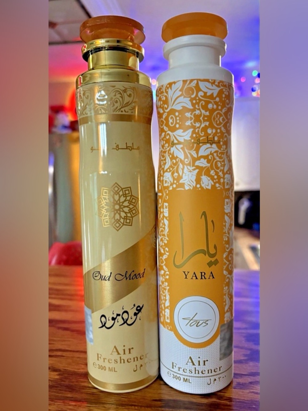 Lattafa Oud Mood & Yara Air Freshener Lot 300ml Set of 2